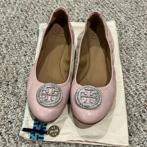 Tory Burch Flats Pink Size 9